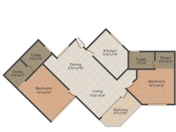 floorPlan of Apollo Sea Breeze
