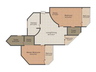 floorPlan of Apollo Sea Breeze