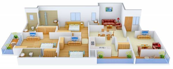 floorPlan of Monika Om Shree Kings Court
