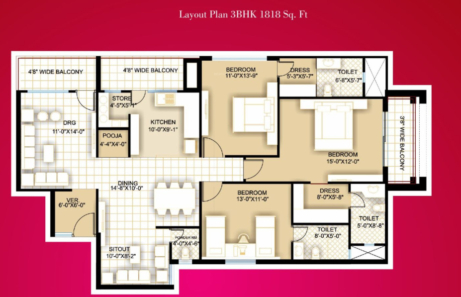 Floor Plan om shree kings court Floor Plan Floor Plan
