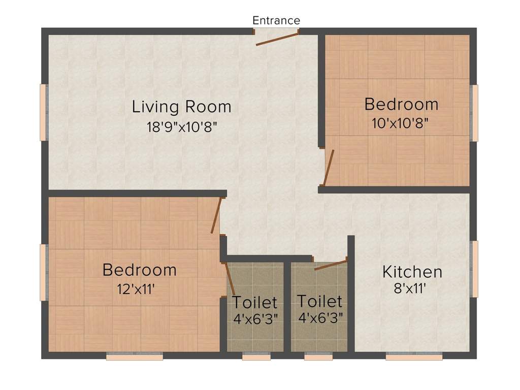 Lucky Builders Cornerstone Beryl Flats