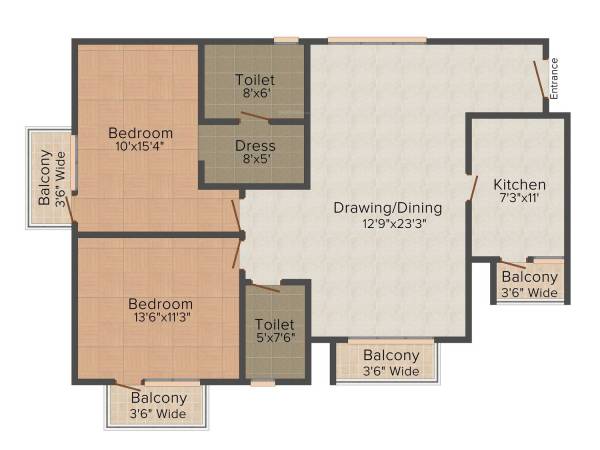  sushant-golf-city-harmony-enclave Floor Plan Floor Plan
