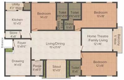  jyothi-lotus-huda-heights Floor Plan Floor Plan