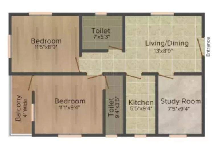  abhinava vrindaban garden Floor Plan Floor Plan