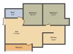 floorPlan of Divya Dipti Divya Apartment