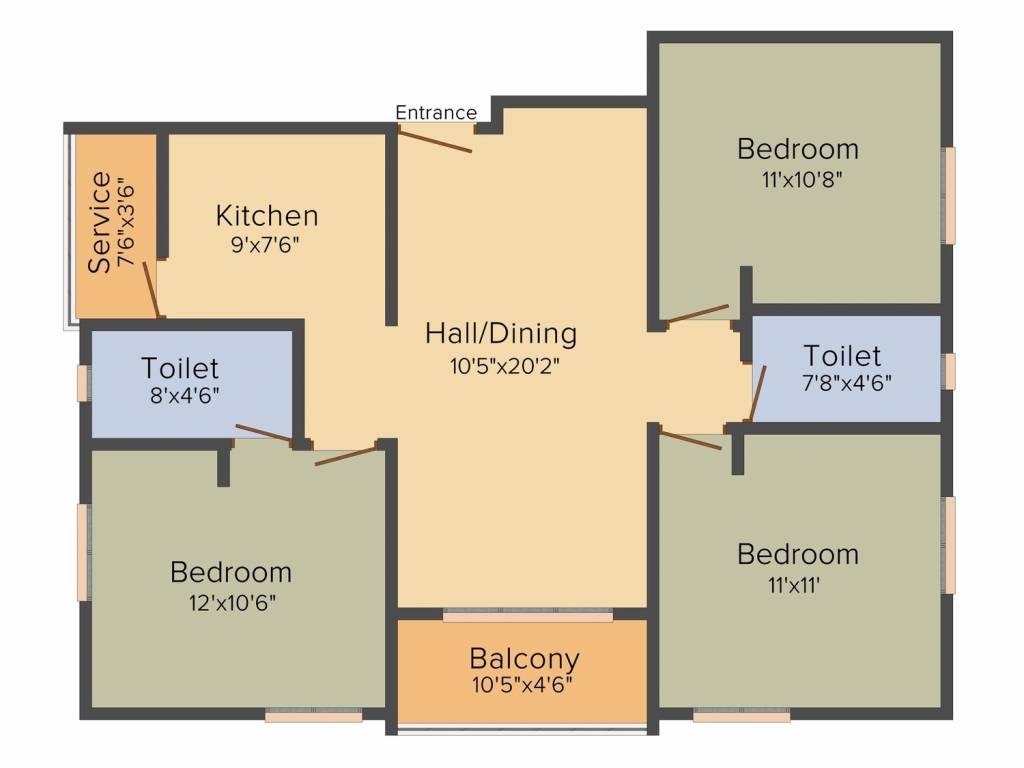 Tirupatiyar Iyyapanthangal 4 Star Apartment