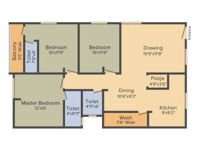 floorPlan of Sri RS Sri Arcade Vrundavan
