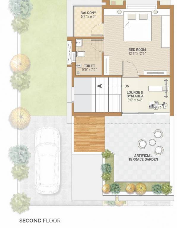 Second Floor Plan siddheshwari villa Floor Plan Second Floor Plan