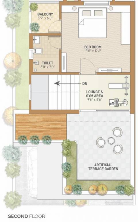 Second Floor Plan siddheshwari villa Floor Plan Second Floor Plan