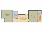 floorPlan of 121 Home 121 Pink Rose Apartment