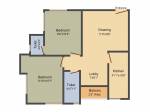 floorPlan of Sunbeam Sunbeam Sulekha Apartment