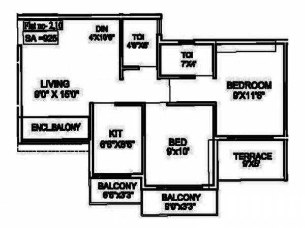  space-india-siddhivinayak-garima Floor Plan Floor Plan