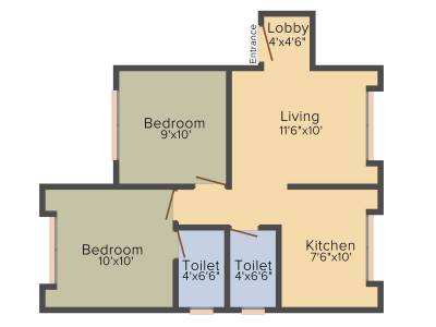 floorPlan of MK Constructions pune Pushkar Coral