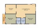 floorPlan of Silicon Realty Sri Vari Homes