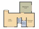 floorPlan of Malhar Buildcon Malhar Buildcon Sunrise Apartment