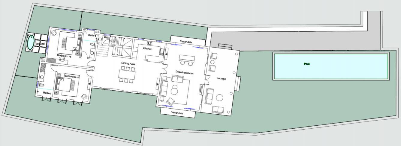  villa da fiore Floor Plan Ground Floor Plan