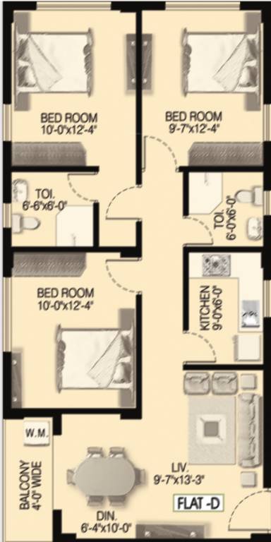 Floor Plan balaji residency Floor Plan Floor Plan