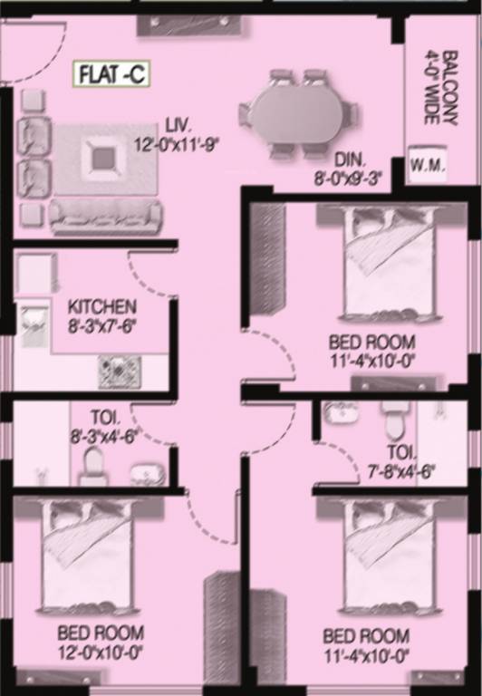 Floor Plan balaji residency Floor Plan Floor Plan