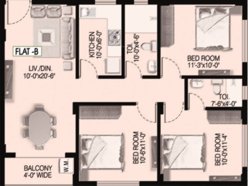 Floor Plan balaji residency Floor Plan Floor Plan