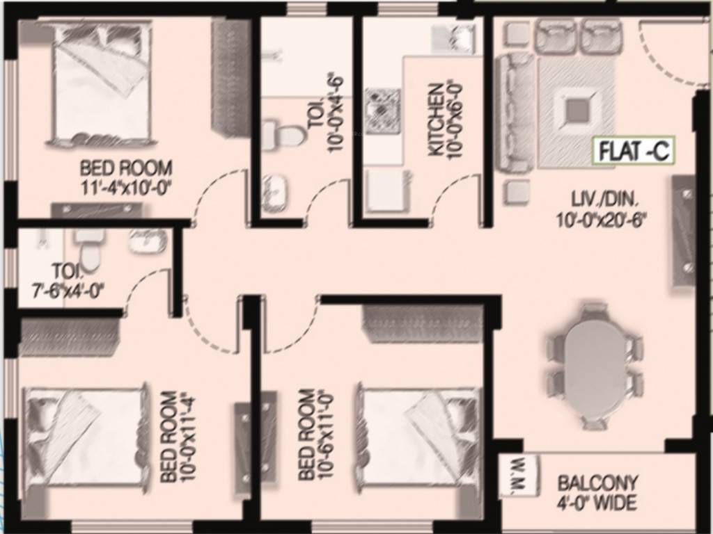 Floor Plan balaji residency Floor Plan Floor Plan
