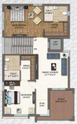  anmol alpine vistas Floor Plan First Floor Plan