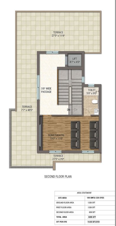  anmol alpine vistas Floor Plan Second Floor Plan