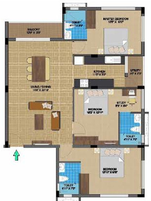  dra-ranka-aqua-greens Floor Plan Floor Plan