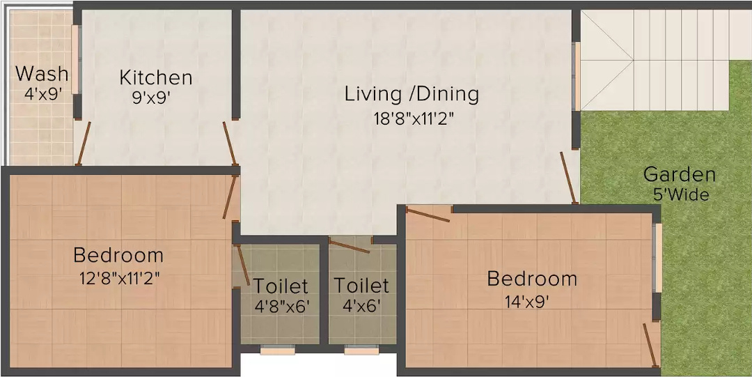  green life bungalows Floor Plan Floor Plan