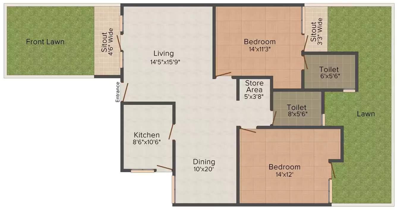  larchwood villa Floor Plan First Floor Plan