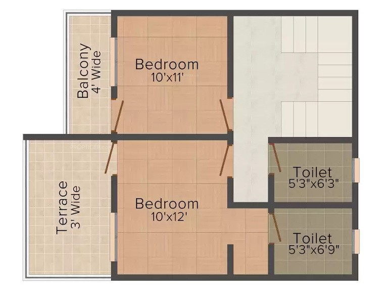 Upper Level Duplex Plan royal pearl residency Floor Plan Upper Level Duplex Plan
