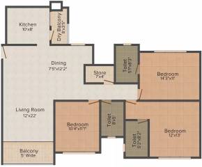  the-empyrean-grande-amity-apartments Floor Plan Floor Plan