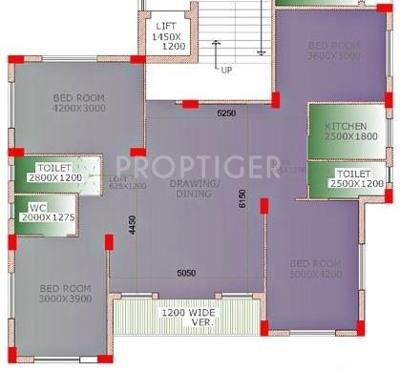 Mayfair Espana (4BHK+3T (1,800 sq ft) 1800 sq ft)