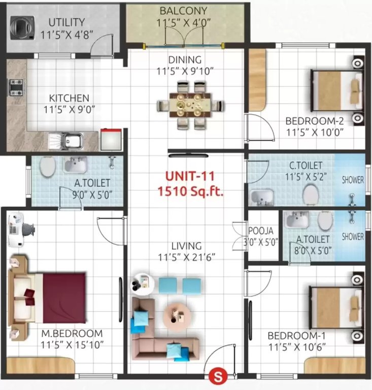  urban crest Floor Plan Floor Plan