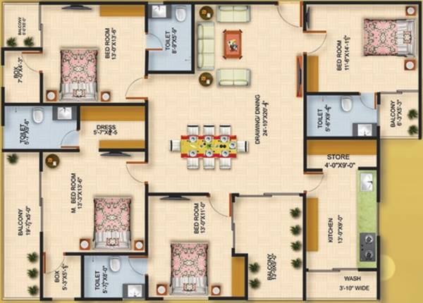 Floor Plan luv-kush-apartment Floor Plan Floor Plan