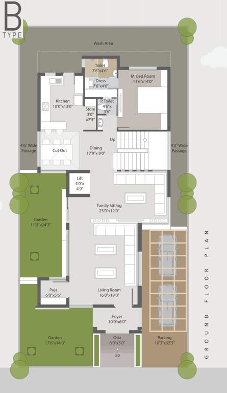  celestial Floor Plan Ground Floor Plan
