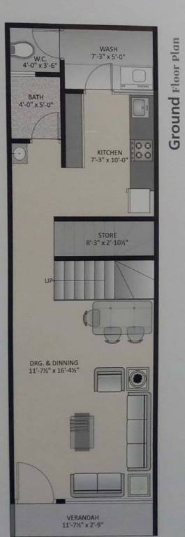  chandra pushp residency Floor Plan Ground Floor Plan