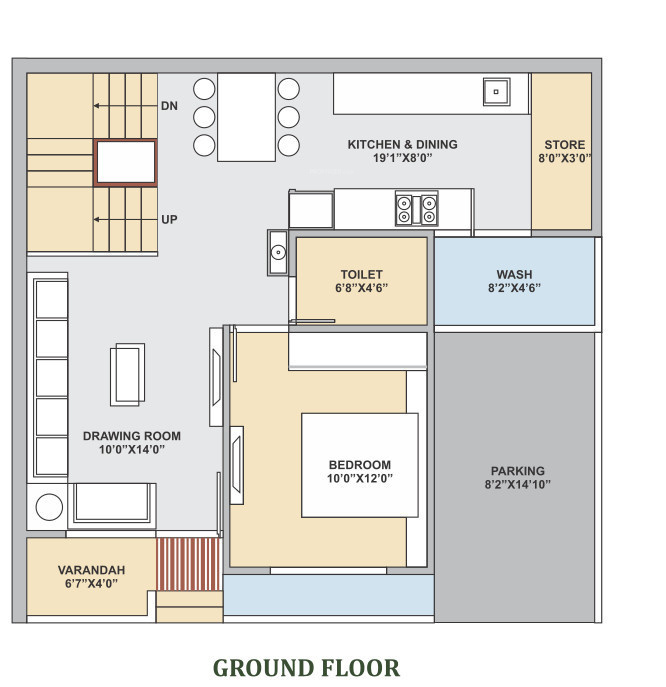  samyag elegance Floor Plan Ground Floor Plan
