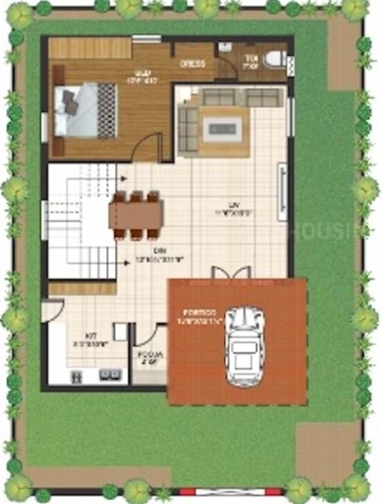  dhvani meadows Floor Plan Ground Floor Plan