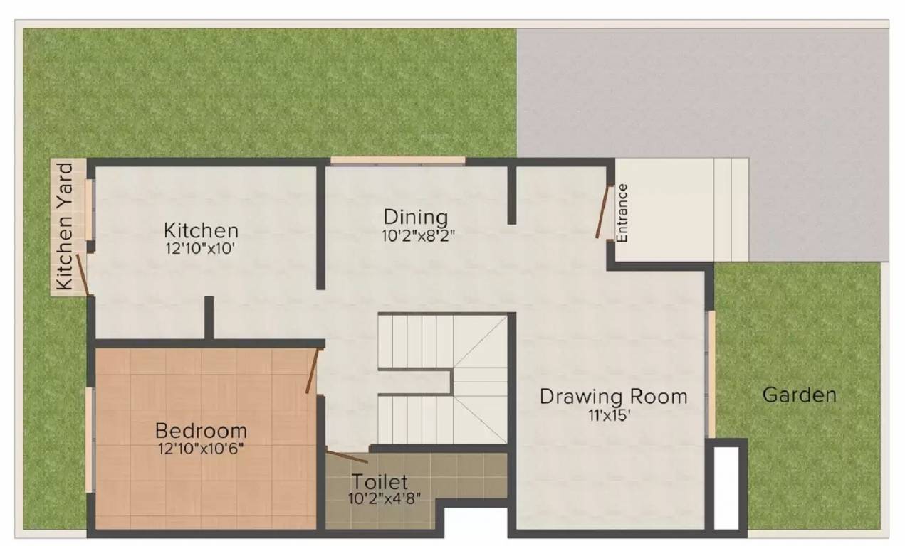  bungalows Floor Plan Ground Floor Plan