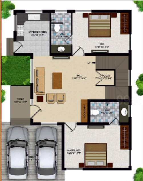  nana nani homes phase vi Floor Plan Lower Level Duplex Plan