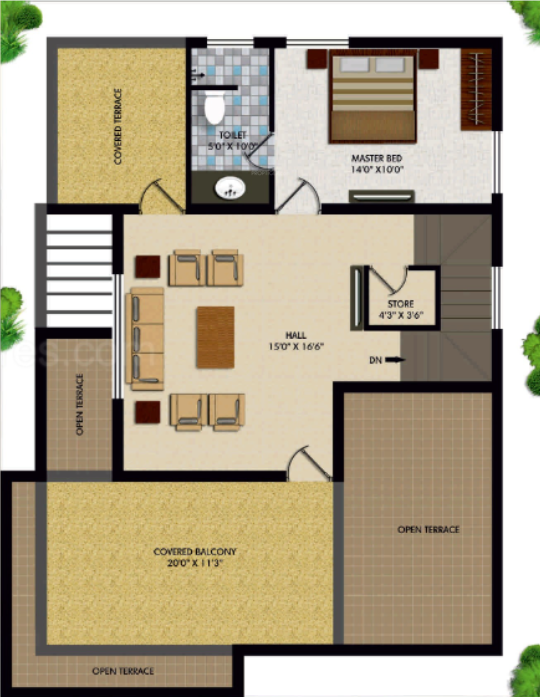 Upper Level Duplex Plan nana nani homes phase vi Floor Plan Upper Level Duplex Plan