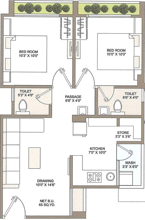  pushpkunj residency Floor Plan Floor Plan