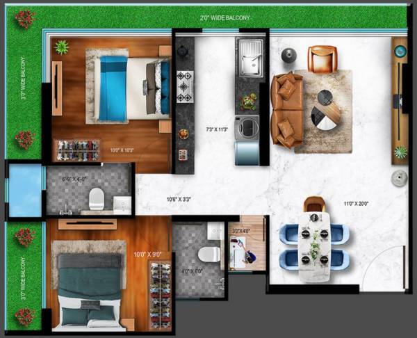  one45 Floor Plan Floor Plan