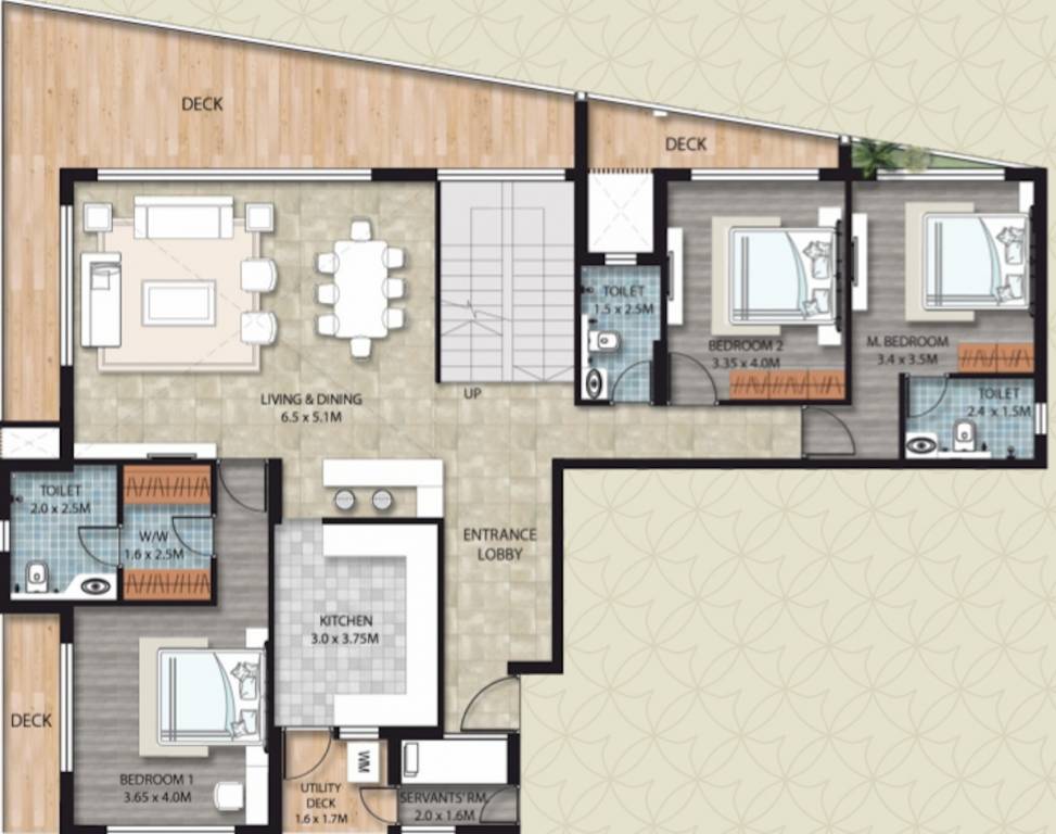  anantara elysian Floor Plan Penthouse Floor Plan