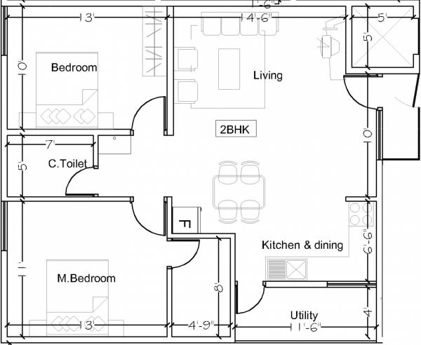  tulasi-apartment Floor Plan Floor Plan