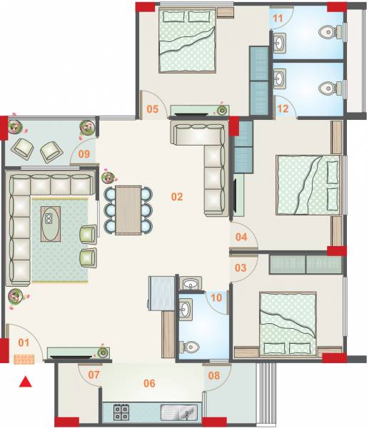 aditi-elegance Floor Plan Floor Plan