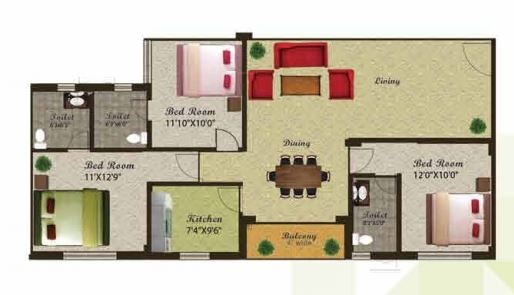  aishwarya-gardens- Floor Plan Floor Plan