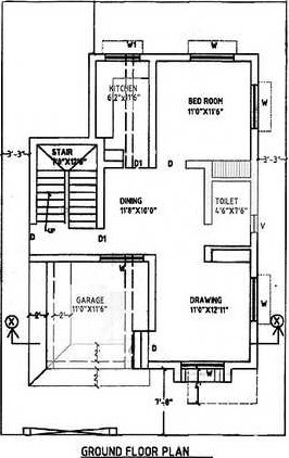  villa-phase-2 Floor Plan Ground Floor Plan