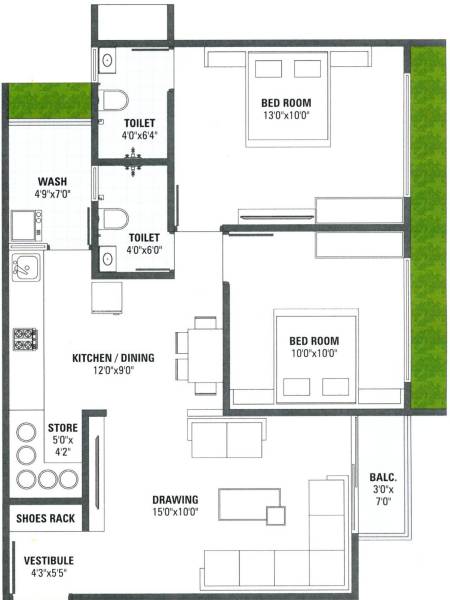  pushpam-heights Floor Plan Floor Plan