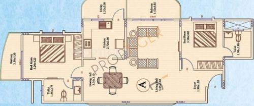 MJ Lifestyle Atria (2BHK+2T (1,253 sq ft) 1253 sq ft) MJ Lifestyle Atria (2BHK+2T (1,253 sq ft) 1253 sq ft)